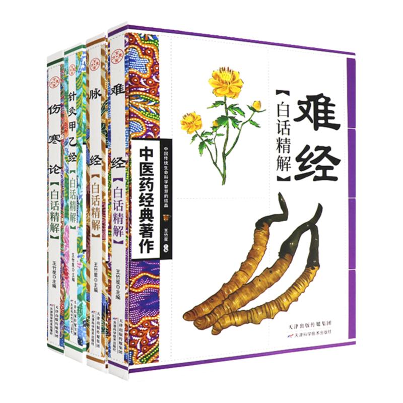 脉经白话精解+难经白话精解+伤寒论白话精解+针灸甲乙经白话精解 四本套装 中医药经典著作 中医参考书籍 天津科学技术出版社