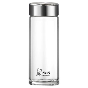 希诺水杯单层定制logo广告订杯子刻字活动礼品纪念玻璃茶杯子印字