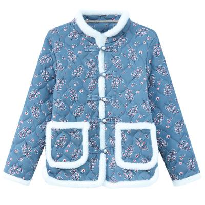 妈妈冬装驼绒棉衣加厚女棉袄加绒