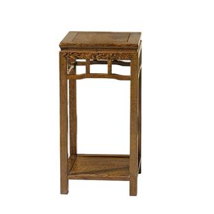 鱼缸柜中式红木鸡翅木全实木榫卯整装茶几盆景架石头架底座置物架