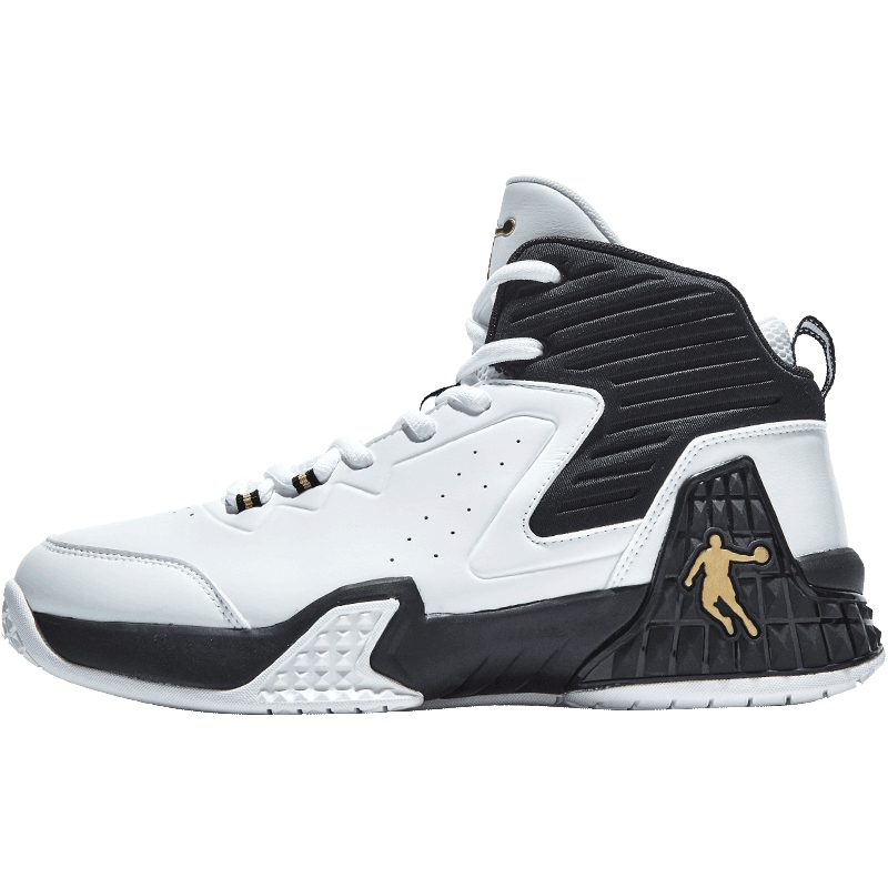 乔丹皮面加绒篮球鞋保暖