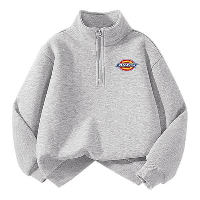 Dickies童装男童加绒卫衣半开襟