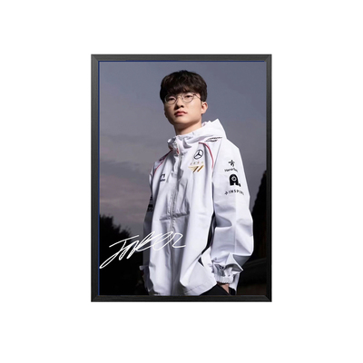 t1战队Faker李相赫周边相框摆件