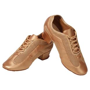 英皇舞霸专业拉丁舞鞋教师鞋成人女士软底中跟摩登鞋舞蹈鞋形体鞋