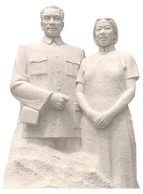 石雕人物周恩来雕像大型户外广场园林景观汉白玉名人肖像落地摆件