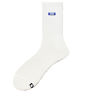 D.M男袜TOP字母刺绣毛圈吸汗运动袜子时尚纯白体育生篮球袜中长筒