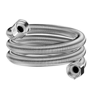 304不锈钢波纹管加厚4分热水器进出水冷热马桶进水管防爆金属软管