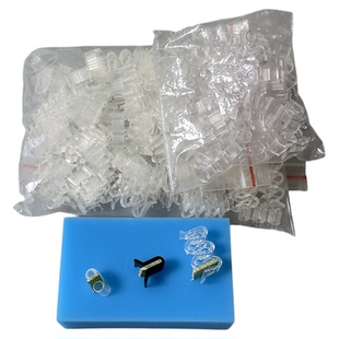 金相镶嵌切片夹PCB实验固定夹卷式透明样品夹不锈钢微切片模具夹