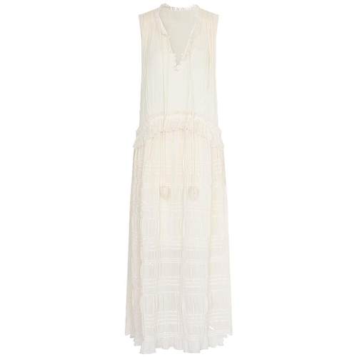 COCOBELLA重工压褶司马克15米对丝精致女人味气质连衣裙FR3043