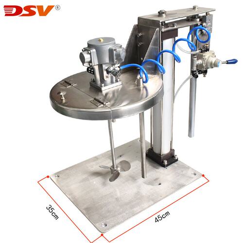 厂家直销5加仑气动搅拌机 不锈钢气动搅拌器 标准20L不锈钢桶包邮