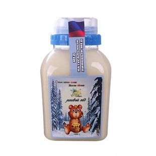 蜂蜜俄罗斯原装进口纯正天然椴树蜜花蜜沙棘蜜结晶蜜糖冬熊国家馆