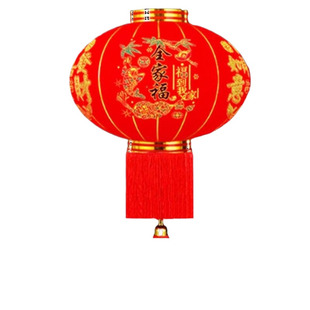 2026新款大红植绒灯笼农村大门一对挂饰喜庆户外新年阳台过年装饰