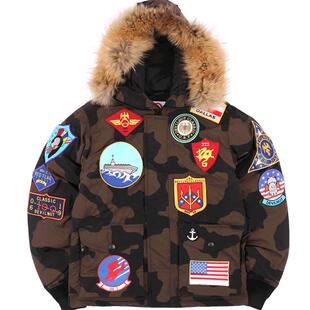 DEVIL NUT潮牌恶魔无性别保暖迷彩巨袋羽绒服-壮志凌云 ANT