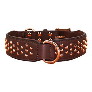 大狗狗项圈大型犬铆钉脖圈防咬项圈宠物项圈马犬金毛遛狗狗狗脖套