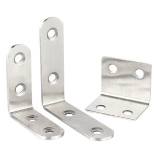 不锈钢角码90度直角固定器三角铁片层板托L型支架家具桌椅连接件