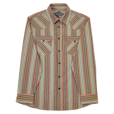 SOARIN美式复古彩虹条纹长