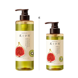 发之食谱洗发水无花果玫瑰生姜茶柚控油蓬松水润去屑修护防脱留香