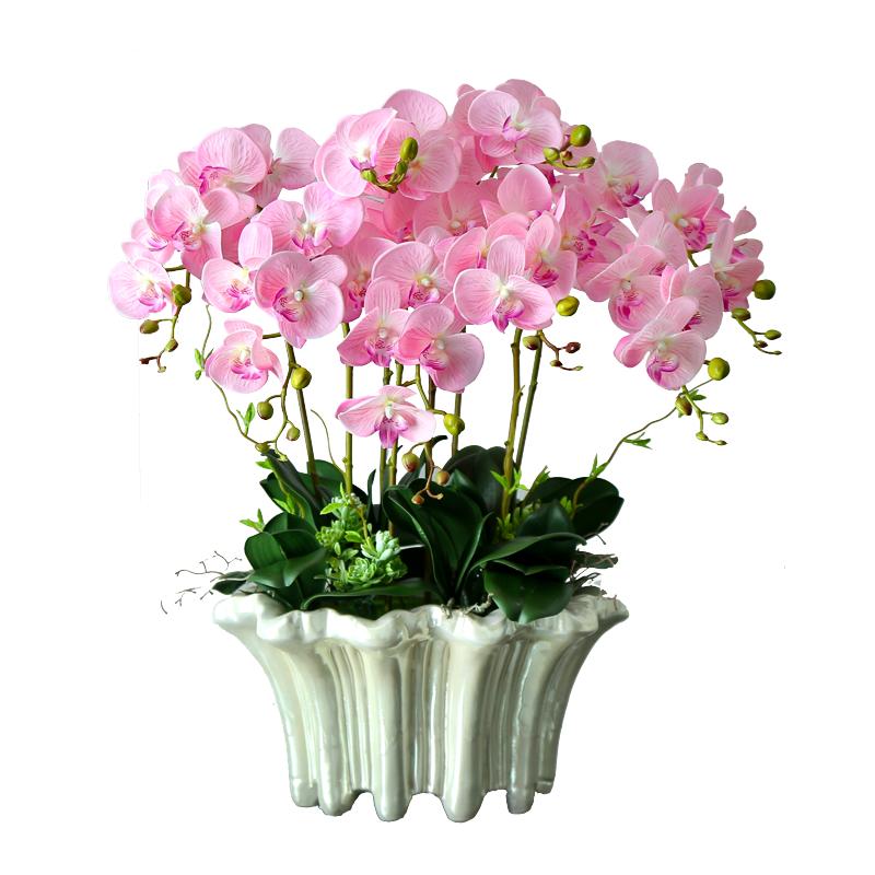 蝴蝶兰仿真花高档假花