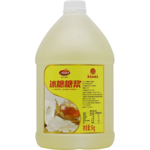 美源白冰糖糖浆5kg刨冰冰沙水果茶珍珠奶茶专用蔗糖风味调味糖浆