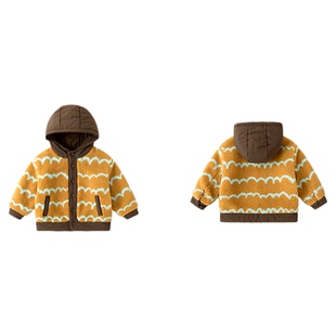 嘟嘟家儿童外套毛绒冬装宝宝衣服加绒男童上衣洋气女童外衣冬季类