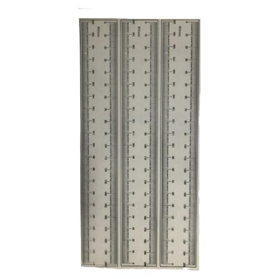 高精度菲林尺双面覆膜0.1刻度