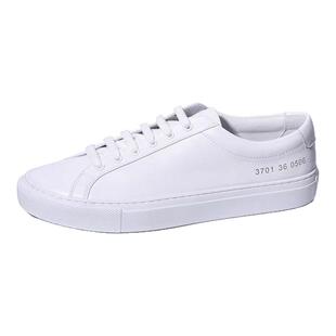 common小白鞋女2025年春新款系带平底休闲通勤百搭真皮面板鞋单鞋