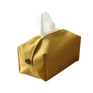 红色中式布艺纸巾套 餐巾纸巾盒抽纸盒棉麻日式纸巾包收纳袋复古