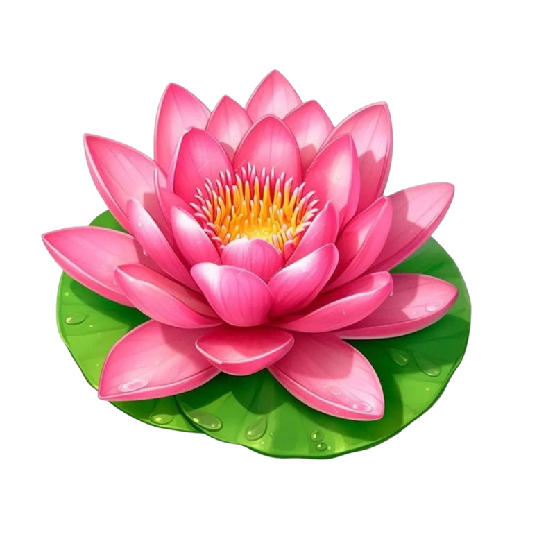 贴纸仿真荷花贴纸卫生间浴室墙上装饰防水墙贴唯美仿真莲花荷花贴