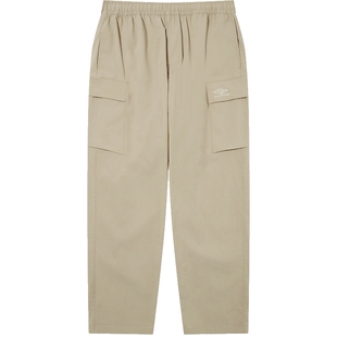 umbro茵宝官方足球文化休闲梭织长裤工装裤男款简约风运动裤男裤