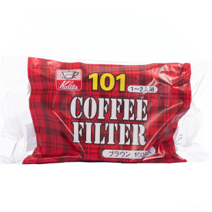 日本原装kalita手冲咖啡过滤纸 101型号扇形滤纸 原色无漂白100片