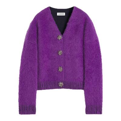 LANVIN浪凡女士马海毛针织开衫