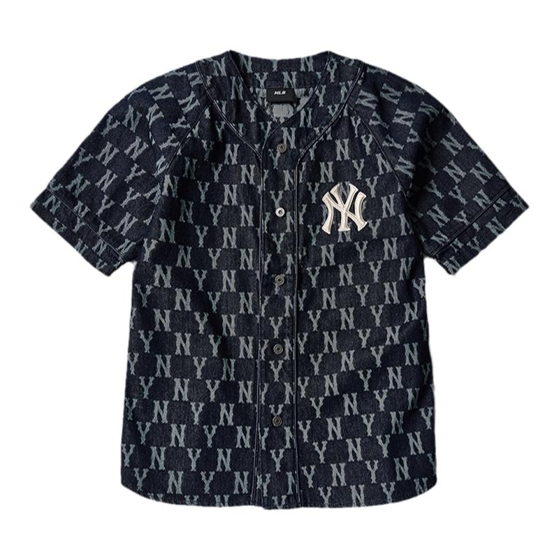 MLB官方男女短袖棒球服情侣老花