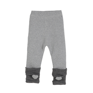 女童打底裤加绒加厚外穿桑蚕丝一体绒冬季爱心堆堆袜儿童打底裤子