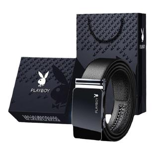 保罗正品皮带男士真皮百搭纯自动扣年轻人休闲潮流牛皮正品裤腰带