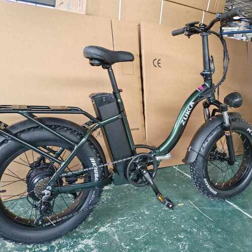 ebike20寸折叠铝合金胖胎雪地锂电助力电动山地自行车出口沙滩
