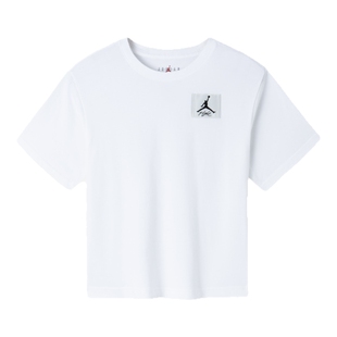 【全棉】Jordan童装儿童短袖T恤男童白T内搭运动上衣夏JD2322046