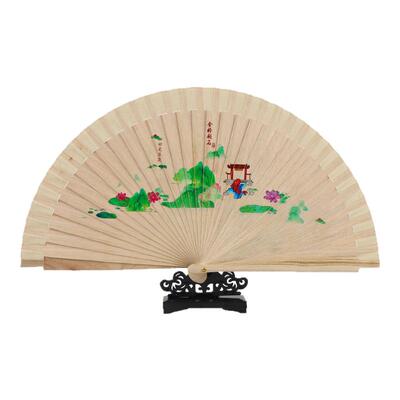 香樟木扇子木质清香国风文玩折扇