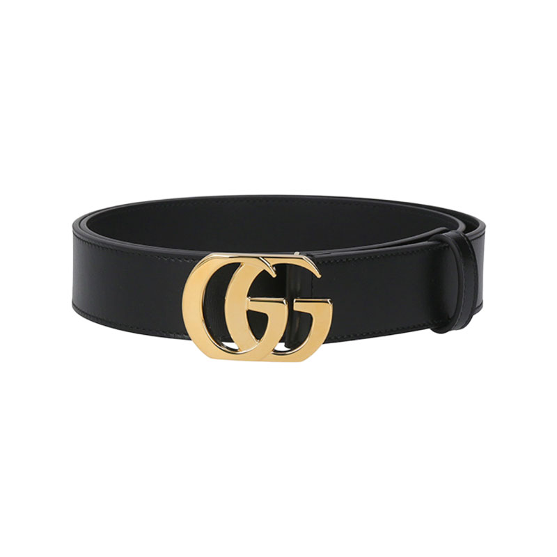 【自营】Gucci 古驰 男士双G扣不可裁剪皮带腰带 874724 AAGY0