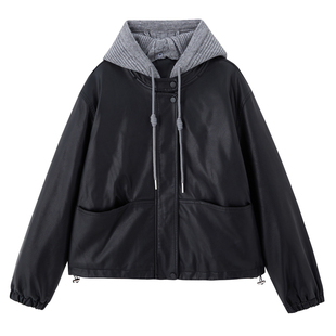 海宁真皮皮衣女短款加绒加厚2025秋冬新款绵羊皮外套韩版宽松夹克