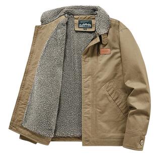 冬季棉衣男加厚羊羔绒外套棉袄纯棉休闲工装美式复古n1甲板棉服潮