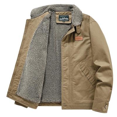 冬季棉衣男加厚羊羔绒外套棉袄