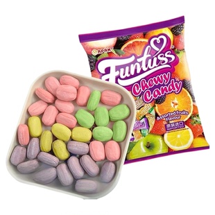 马来西亚进口欢特思番石榴黑加仑芒果水果夹心软糖喜糖糖果零食