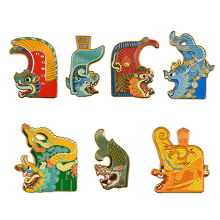 鸱吻演变冰箱贴礼盒金属古建筑永乐宫独乐佛光华严寺故宫旅游纪念