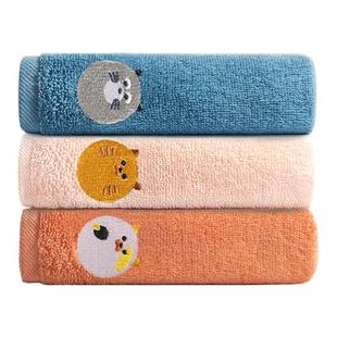 茶花毛巾纯棉100全棉2024新款洗脸巾擦手家用小号小方巾儿童挂式