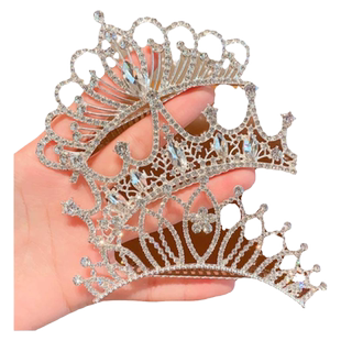 艾莎公主皇冠头饰儿童女童生日发卡爱莎发饰女孩插梳宝宝发梳发夹