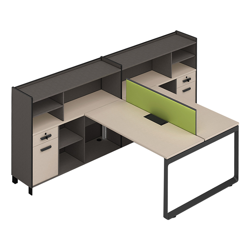 单双人位财务办公桌写字楼开放式职员1.8m隔断文员钢架办工位桌子