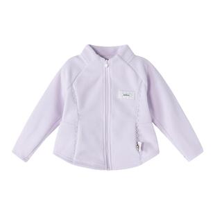 笛莎童装女童摇粒绒外套春季新款宝宝儿童女孩抓绒衣洋气上衣立领