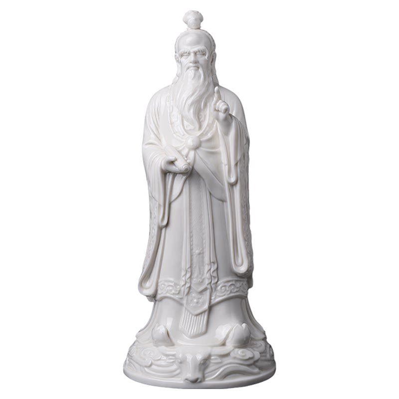 陶瓷老子指天像大师徐才提摆件