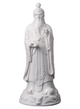 陶瓷老子指天像大师徐才提摆件