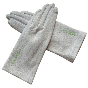 歌诺达女春季彩棉舒适吸汗透气防滑开车户外遮蔽直晒手套开车手套